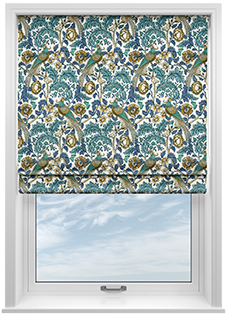 Oakmere, Verdigris - Roman Blind